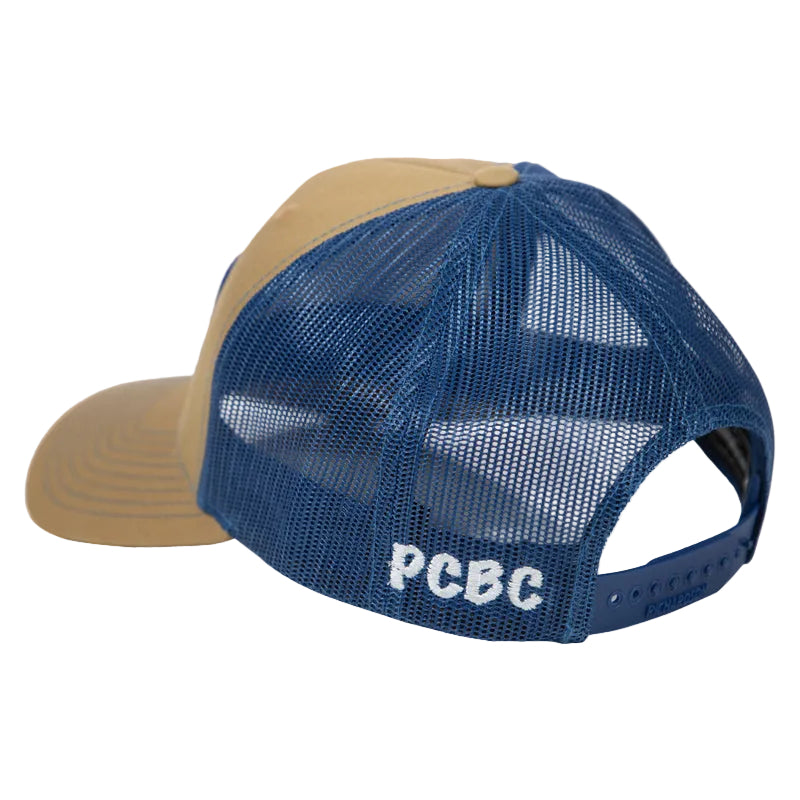 Tan/Blue Patch Hat