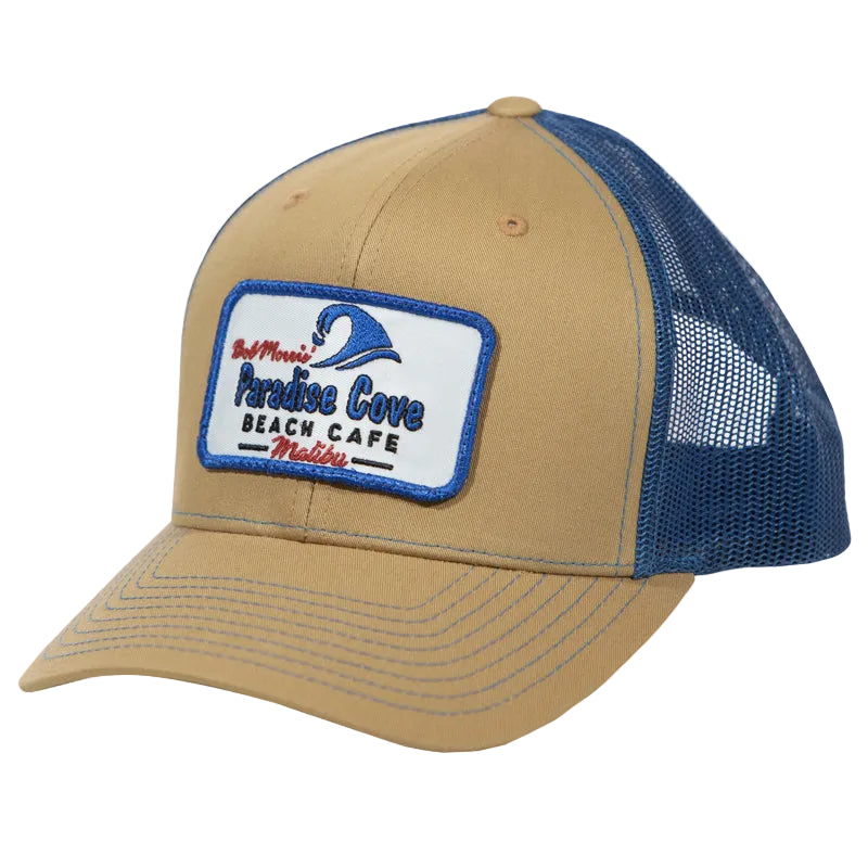 Tan/Blue Patch Hat