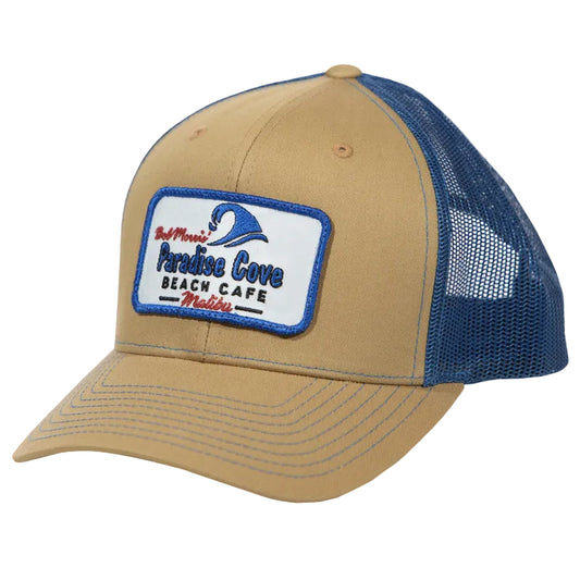 Tan/Blue Patch Hat